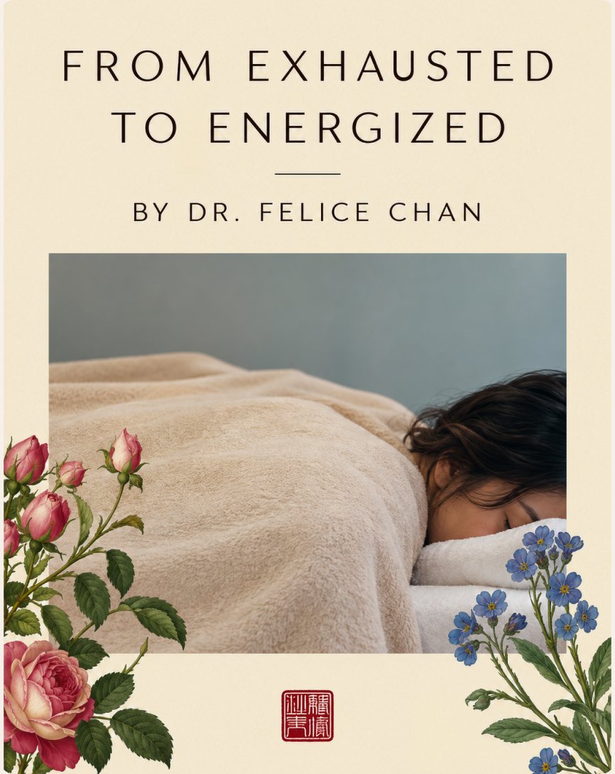 E-book cover: From Exhausted to Energized by Dr. Felice Chan